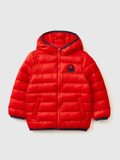 Kids' Benetton Rain Defender Nylon Light Jackets Red | NZ240235