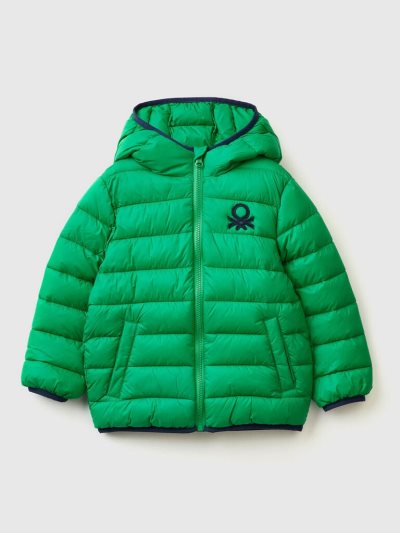Kids' Benetton Rain Defender Nylon Light Jackets Green | NZ551682