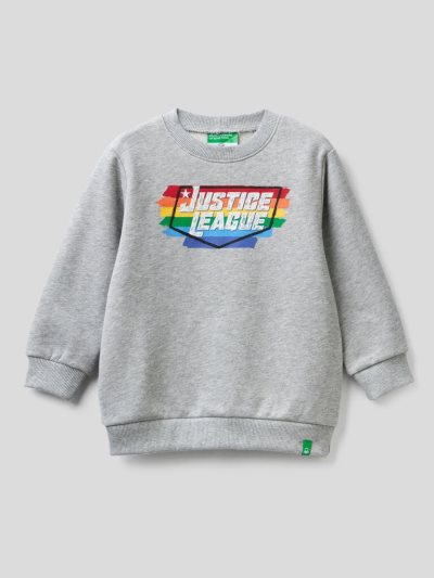 Kids' Benetton Regular Fit ©&™dc Comics Sweatshirt Grey | NZ887136
