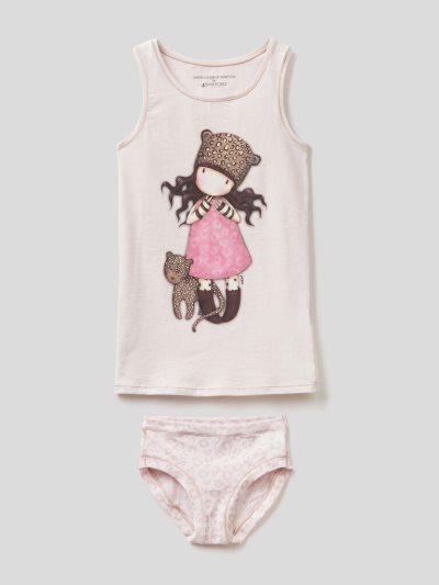 Kids' Benetton Set Super Stretch Organic Cotton Underwear Pastel Pink | NZ927915