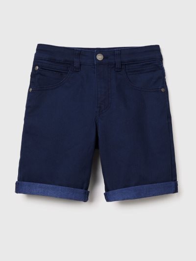 Kids' Benetton Slim Fit Bermudas Dark Blue | NZ869577