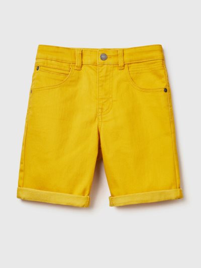Kids' Benetton Slim Fit Bermudas Yellow | NZ212173