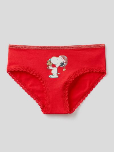 Kids' Benetton Snoopy Christmas Culottes Red | NZ053992