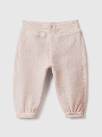 Kids' Benetton Soft Embroidery Sweatpants Soft Pink | NZ457950