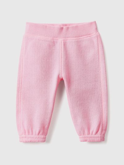 Kids' Benetton Soft Embroidery Sweatpants Pink | NZ480082