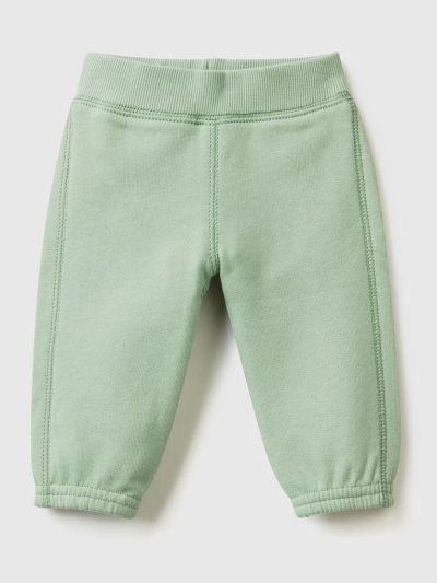 Kids' Benetton Soft Embroidery Sweatpants Light Green | NZ587985