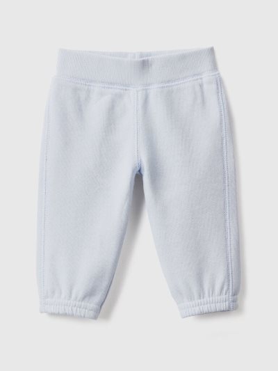Kids' Benetton Soft Embroidery Sweatpants Sky Blue | NZ860036