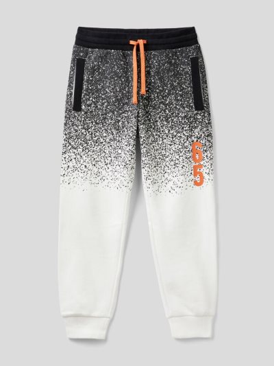 Kids' Benetton Sporty Print Trousers Creamy White | NZ649137