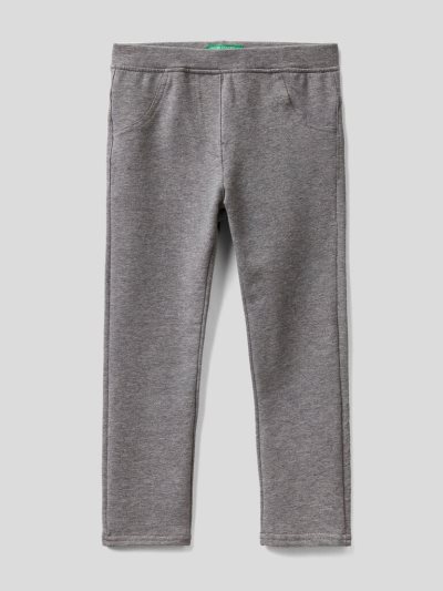Kids' Benetton Stretch Sweat Jeggings Dark Grey | NZ685494