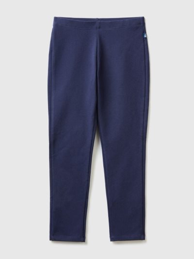 Kids' Benetton Stretch Sweat Leggings Dark Blue | NZ145328