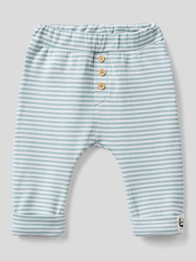Kids' Benetton Striped Elastic Trousers Aqua | NZ551669