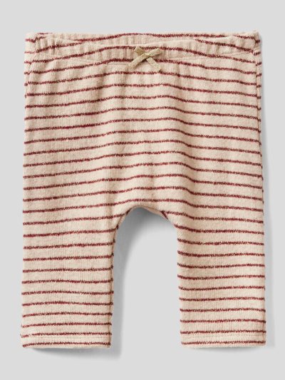 Kids' Benetton Striped Lurex Trousers Beige | NZ129560