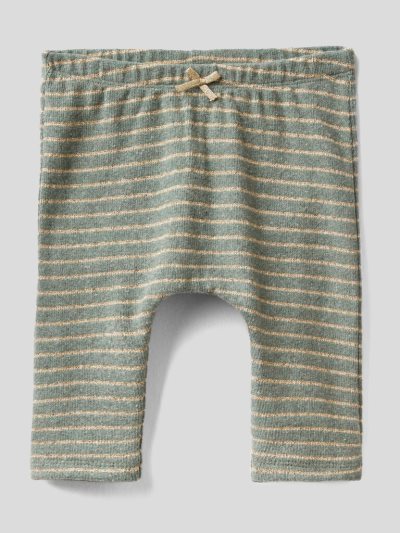 Kids' Benetton Striped Lurex Trousers Grey | NZ222461