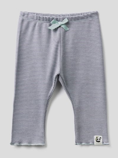 Kids' Benetton Striped Trousers Blue | NZ524907