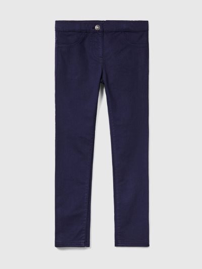 Kids' Benetton Super Skinny Trousers Dark Blue | NZ174599