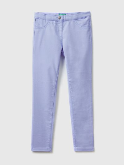 Kids' Benetton Super Skinny Trousers Periwinkle | NZ108033