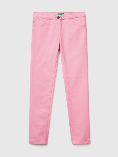 Kids' Benetton Super Skinny Trousers Pink | NZ112231