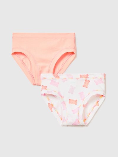 Kids' Benetton Super Stretch Organic Cotton Briefs Multi-color | NZ006130