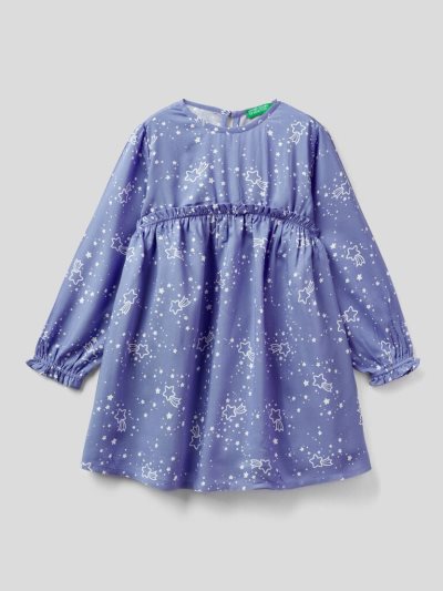 Kids' Benetton Sustainable Viscose Dress Lilac | NZ031572