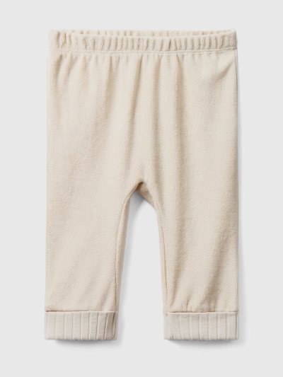 Kids' Benetton Terry Elastic Trousers Beige | NZ743394