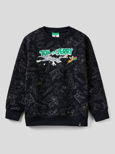 Kids' Benetton Tom & Jerry Christmas Sweatshirt Black | NZ218570