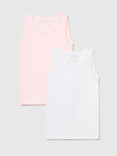 Kids' Benetton Two Stretch Cotton Tanks Multi-color | NZ164394