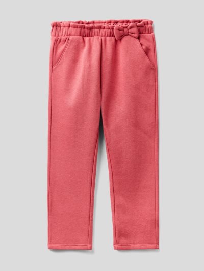Kids' Benetton Warm Bow Sweatpants Strawberry | NZ589630