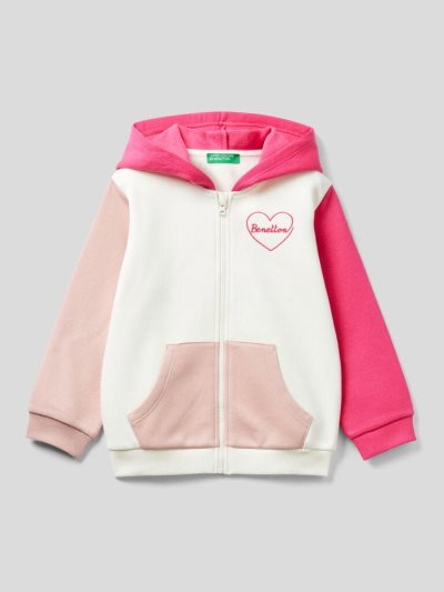 Kids' Benetton Warm Embroidered Logo Hoodie Multi-color | NZ140093