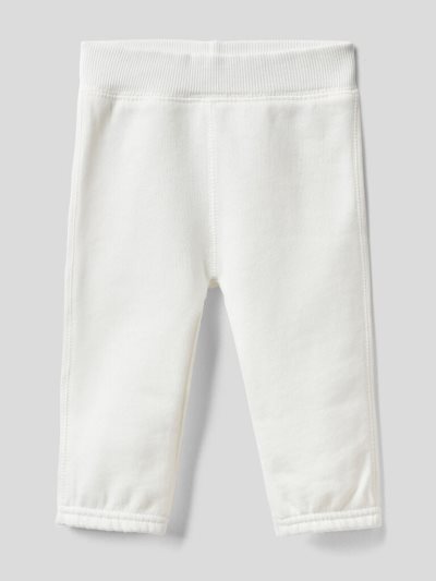 Kids' Benetton Warm Embroidery Sweatpants Creamy White | NZ559892