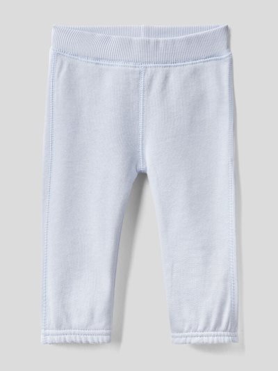 Kids' Benetton Warm Embroidery Sweatpants Sky Blue | NZ730773