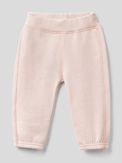 Kids' Benetton Warm Embroidery Sweatpants Pink | NZ775313