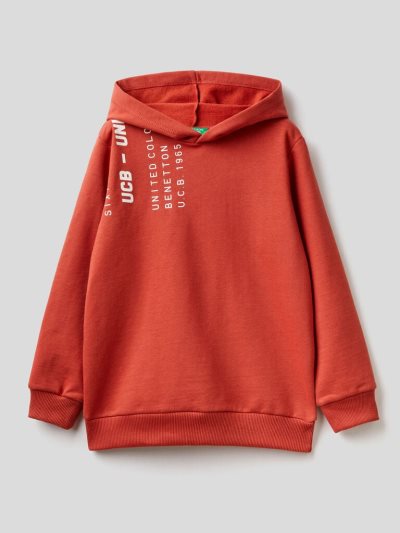Kids' Benetton Warm Hoodie Red | NZ075890