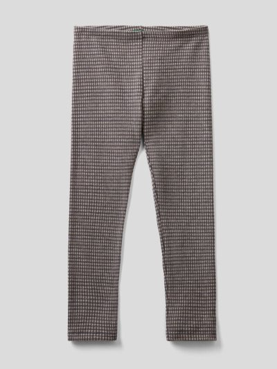 Kids' Benetton Warm Jacquard Leggings Dark Grey | NZ745220