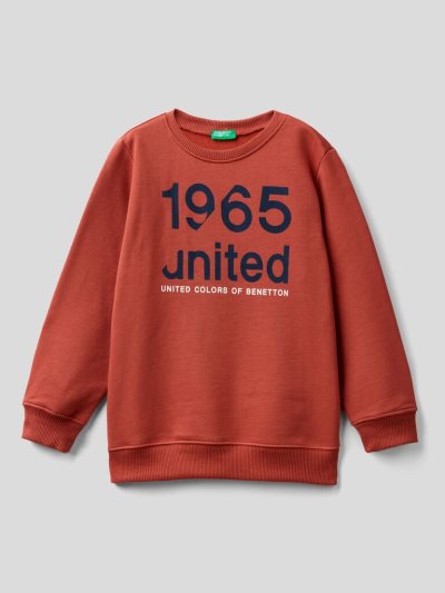 Kids' Benetton Warm Logo Sweatshirt Red | NZ494164