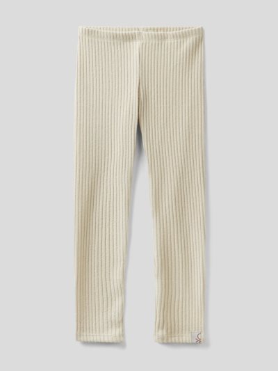 Kids' Benetton Warm Recycled Fabric Leggings Creamy White | NZ292572