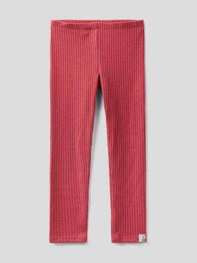 Kids' Benetton Warm Recycled Fabric Leggings Red | NZ582048