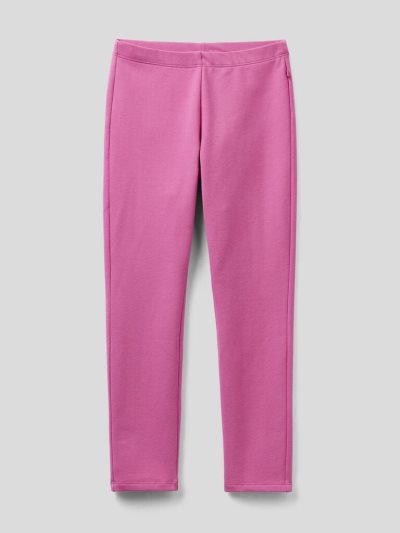 Kids' Benetton Warm Stretch Jersey Leggings Cyclamen | NZ537647