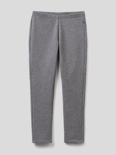 Kids' Benetton Warm Stretch Jersey Leggings Dark Grey | NZ753002