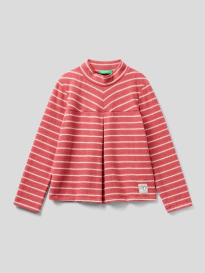 Kids' Benetton Warm Striped Long Sleeve T-shirts Salmon | NZ017923