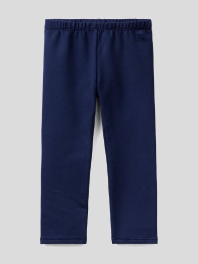 Kids' Benetton Warm Sweat Leggings Dark Blue | NZ132515