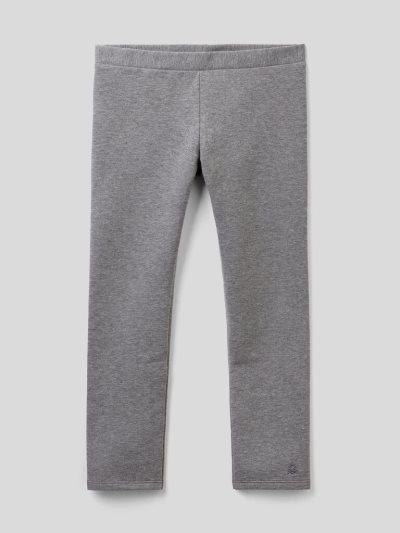 Kids' Benetton Warm Sweat Leggings Dark Grey | NZ471238