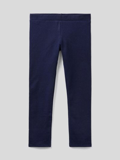 Kids' Benetton Warm Sweat Leggings Dark Blue | NZ787985