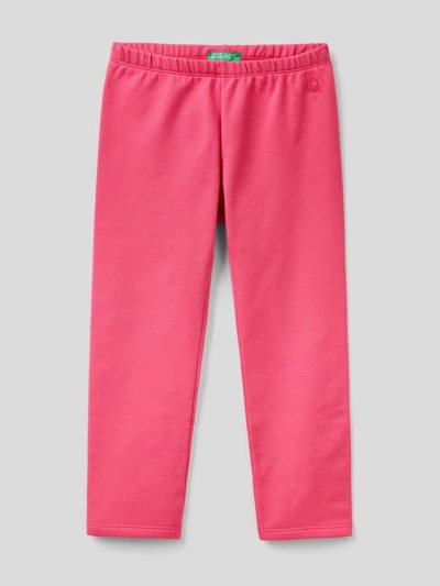 Kids' Benetton Warm Sweat Leggings Fuchsia | NZ598187