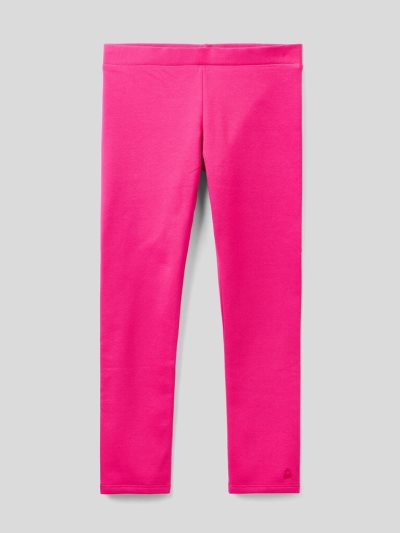 Kids' Benetton Warm Sweat Leggings Fuchsia | NZ716350