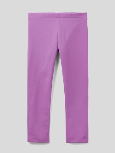 Kids' Benetton Warm Sweat Leggings Lilac | NZ571121