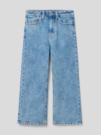Kids' Benetton Wide Fit "Eco-recycle" Denim Jeans Grey | NZ599043