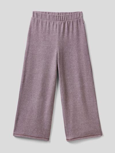 Kids' Benetton Wide Leg Viscose Blend Trousers Dark Grey | NZ502626