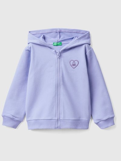 Kids' Benetton Zip-up Hoodie Periwinkle | NZ274913
