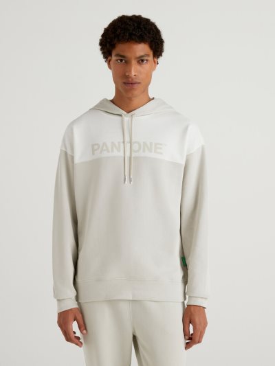 Men's Benetton Benettonxpantone™ Hoodie Light Grey | NZ401574