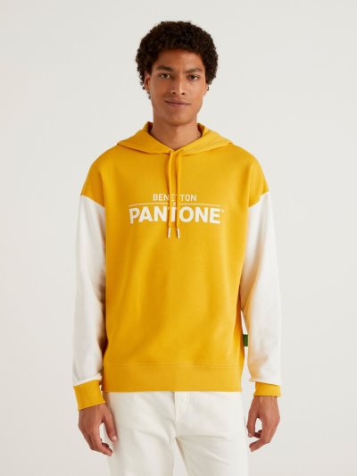 Men's Benetton Benettonxpantone™ Hoodie Yellow | NZ924419
